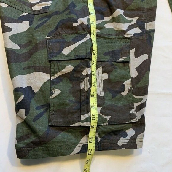 LR Scoop Camo Cargo Shorts Mens 42 Belted Ripstop Camouflage Outdoor Hiking NWT - Picture 12 of 12